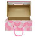 Customized High-end Shoe Gift Boxes with Embossing and Sponge Lining for Sports Shoes Sandals Socks Packaging