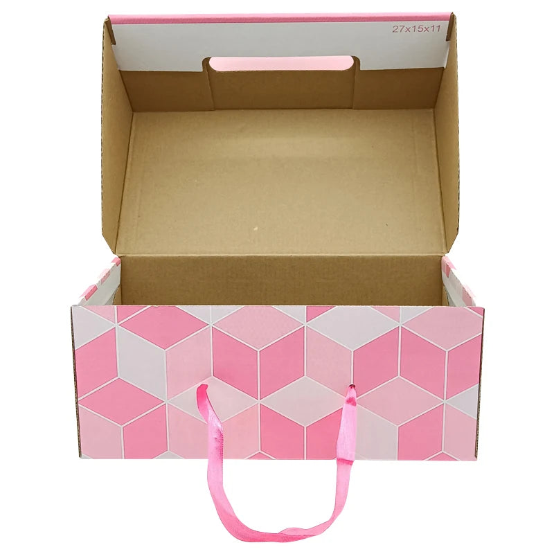 Customized High-end Shoe Gift Boxes with Embossing and Sponge Lining for Sports Shoes Sandals Socks Packaging
