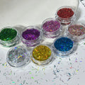 Xucai Laser-shaped Mini Glitter Gold Onion Powder Sequin Nail Accessories Handmade Toy Parts