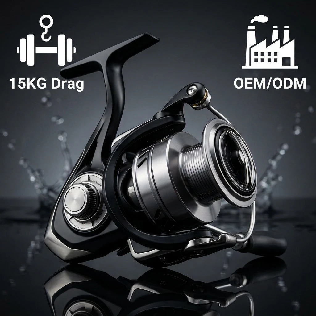 ODM OEM Spinning Reel Full Metal Body 15KG Drag Waterproof CNC Handle No Gap Professional Saltwater Fishing Reel Manufacturer