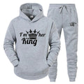 Plain 360 Grams Printed Blank Unisex Tracksuits Sets Manufacturer Oversized Sweatpants Hoodie Set 100% Cotton Fleece