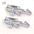 Trendy Real Gold Jewelry Wholesale Custom Cute Bow Earrings 18K Real AU750 Gold Gold Jewelry 18k Real