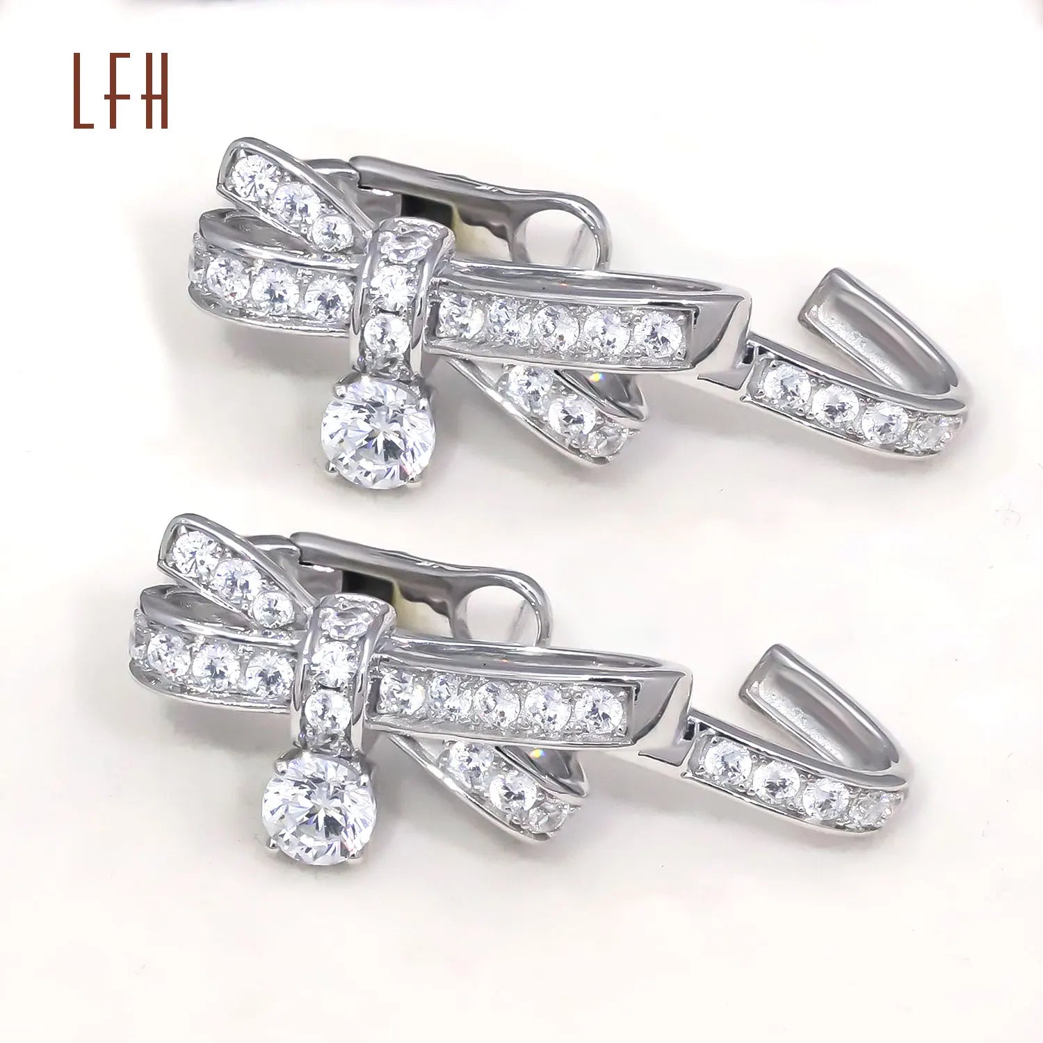 Trendy Real Gold Jewelry Wholesale Custom Cute Bow Earrings 18K Real AU750 Gold Gold Jewelry 18k Real