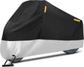 WOQI All-Season Sports Design Universal Motorcycle Cover Waterproof Sun Protection with Lock Holes for Outdoor Use