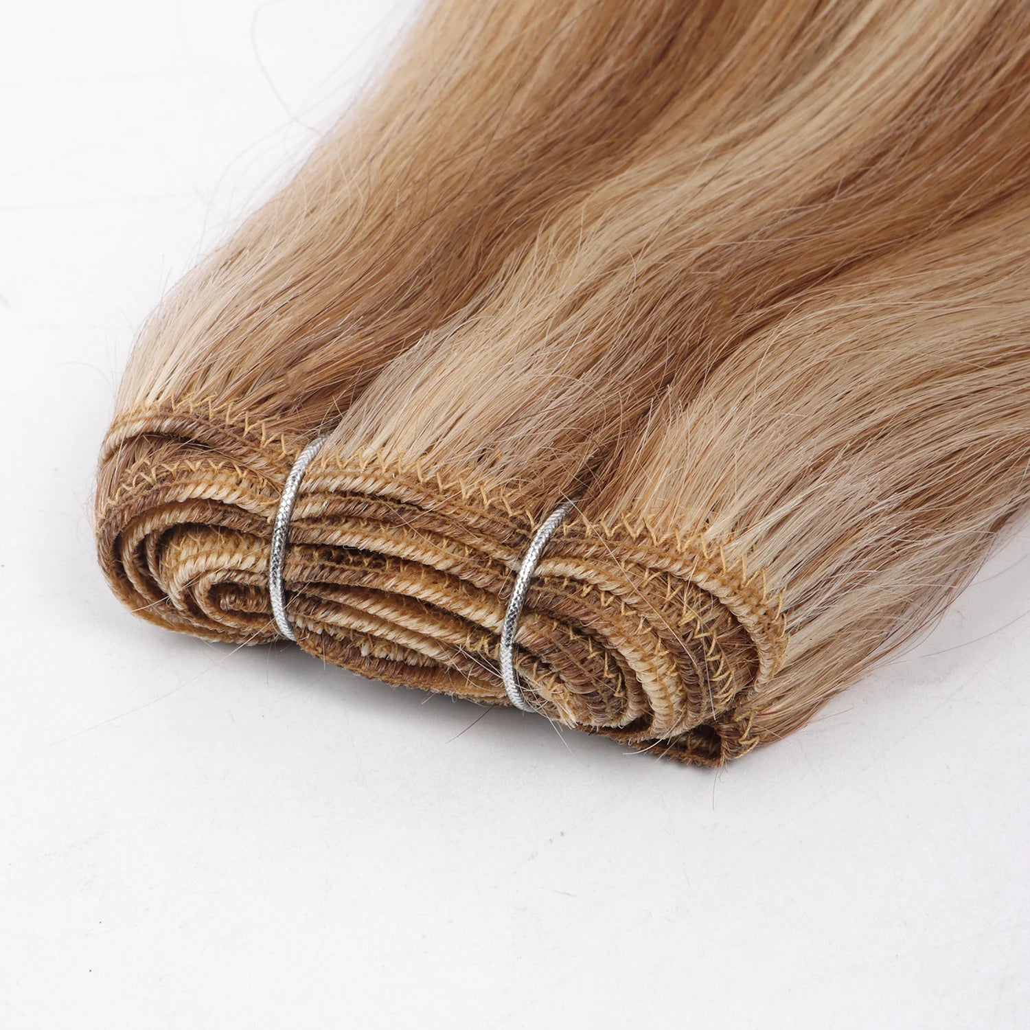 Different Color Single Donor Human Hair Extensions Remy Weft Double Drawn Machine Hair Indian Hair