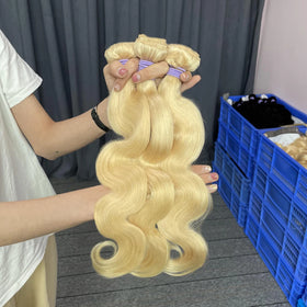 Vietnamese Raw Hair 613 Body Wave Bundles Human Hair Blonde Bundles Vendor Wholesale Virgin Cuticle Aligned Hair for Women