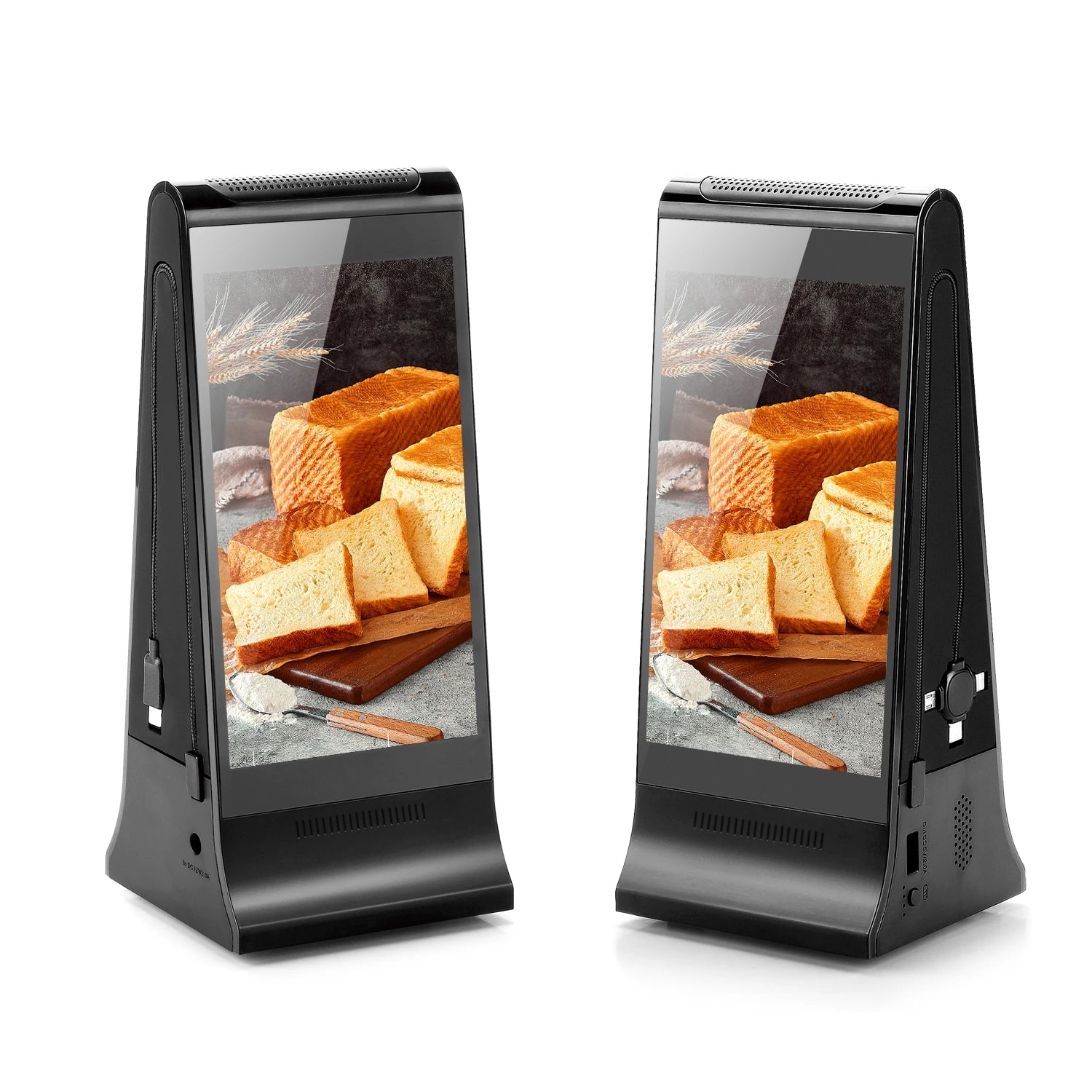 Bar Hotel Bank Airport Salon Restaurant 7inch Desk Display Desktop Table Top LCD Video Digital Menu Advertising Display Kiosk
