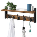 New Home Living Room Bathroom Single Tier Wall-Mounted Entryway Solid Wood Key Storage Shelf