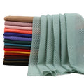 New Design Solid Color Long Pleated Hijab Fashion Muslim Women Shawls Summer Cotton Crinkle Scarf