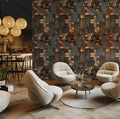 Germany Photo Wallpaper Murals Abstract Brown Yellow Grey Non Woven Vinyl Wall Mural 1.59x2.80m Highly Bedroom Hospital