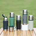 New Customized Double Walled Vacuuim Thermos  700ml Leakproof Digital Thermos Press Button Lid Gift Flask Tea Cup Cap