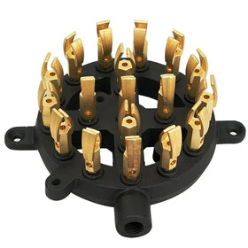 MENGOO Duckbill Burner Lower Parts Cast Iron Black 18 Tip for Wok Range Gas Stove Cooktop Natural Gas 1 Year Warranty Commercial
