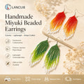 Wholesale Boho Y2K Jewelry 2025 Ladies Women Mardi Gras Handmade Unique Miyuki Long Drop Tassel Seed Bead Earrings