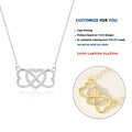 DY933 Fashion Jewelry S925 Sterling Silver Digital 8 Heart Shaped Pendant Heart Set Diamond Necklace for Women's