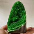 Wholesale Bohemian Style Green Crystal Cluster Geode Crafts Perfect Home & Office Decor Gift for Holidays