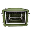 Waterproof Shockproof IP65 Rotomolding Hard Plastic 8U Rack Mount Case Aluminum Alloy Lining OEM ODM Customizable for Camping