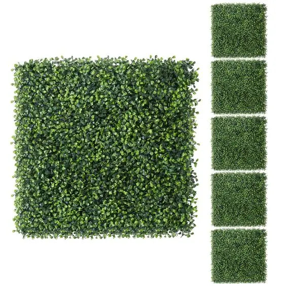 20x20in Artificial Grass Wall for Indoor Wall Design Artificial Plant Panel Diy Greenery Leaf Backdrop Decor