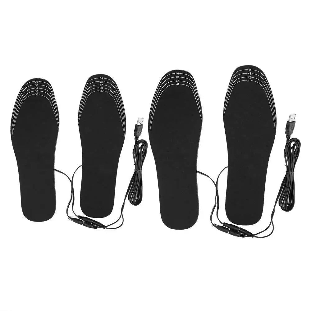 Melenlt Wholesale USB Heated Insoles Rechargeable Electric Heating Insoles Washable Cut-to-Fit Foot Warmers
