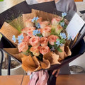 Flowers Wrapping Paper Protective Cushioning 38cm 10m 80Gms Packaging Roll Brown Kraft Wrap Biodegradable Honeycomb Paper