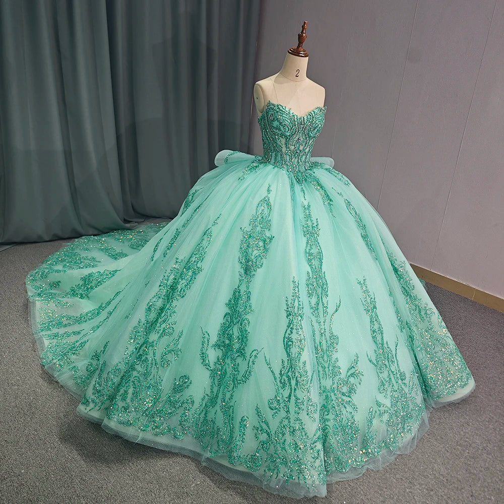 Jancember 6814 Beautiful Sweetheart Puffy Quinceanera Dresses for Sweet 16 Girls
