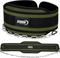 Professional Thick Neoprene Adjustable Eco-Friendly Buckle Dip Belt Chain Custom Made Weight Lifting Fitness Bodybuilding Gym