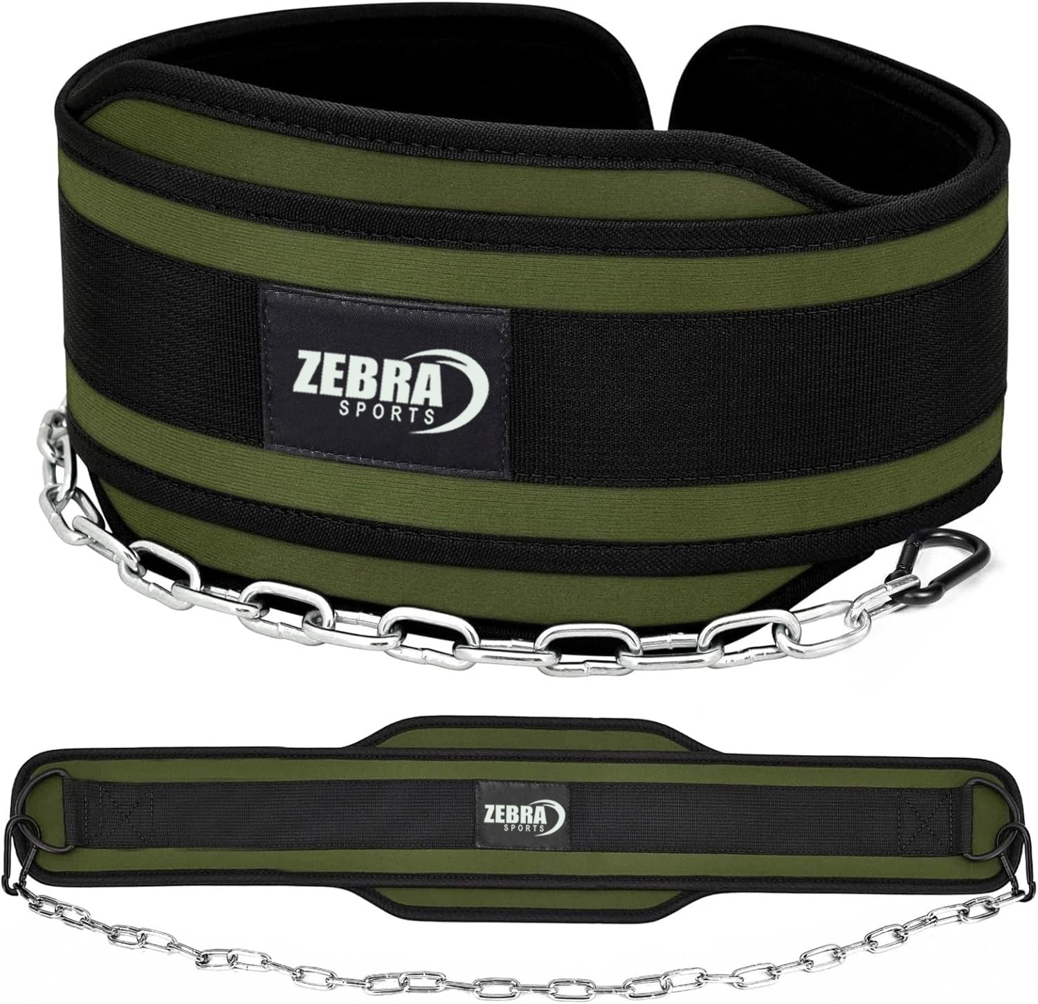 Professional Thick Neoprene Adjustable Eco-Friendly Buckle Dip Belt Chain Custom Made Weight Lifting Fitness Bodybuilding Gym