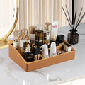 Makeup Storage Basket Bins with Dividers for Women Cosmetics Display Case Leather Skincare Multifunctional Desktop Organizers MegaBDM