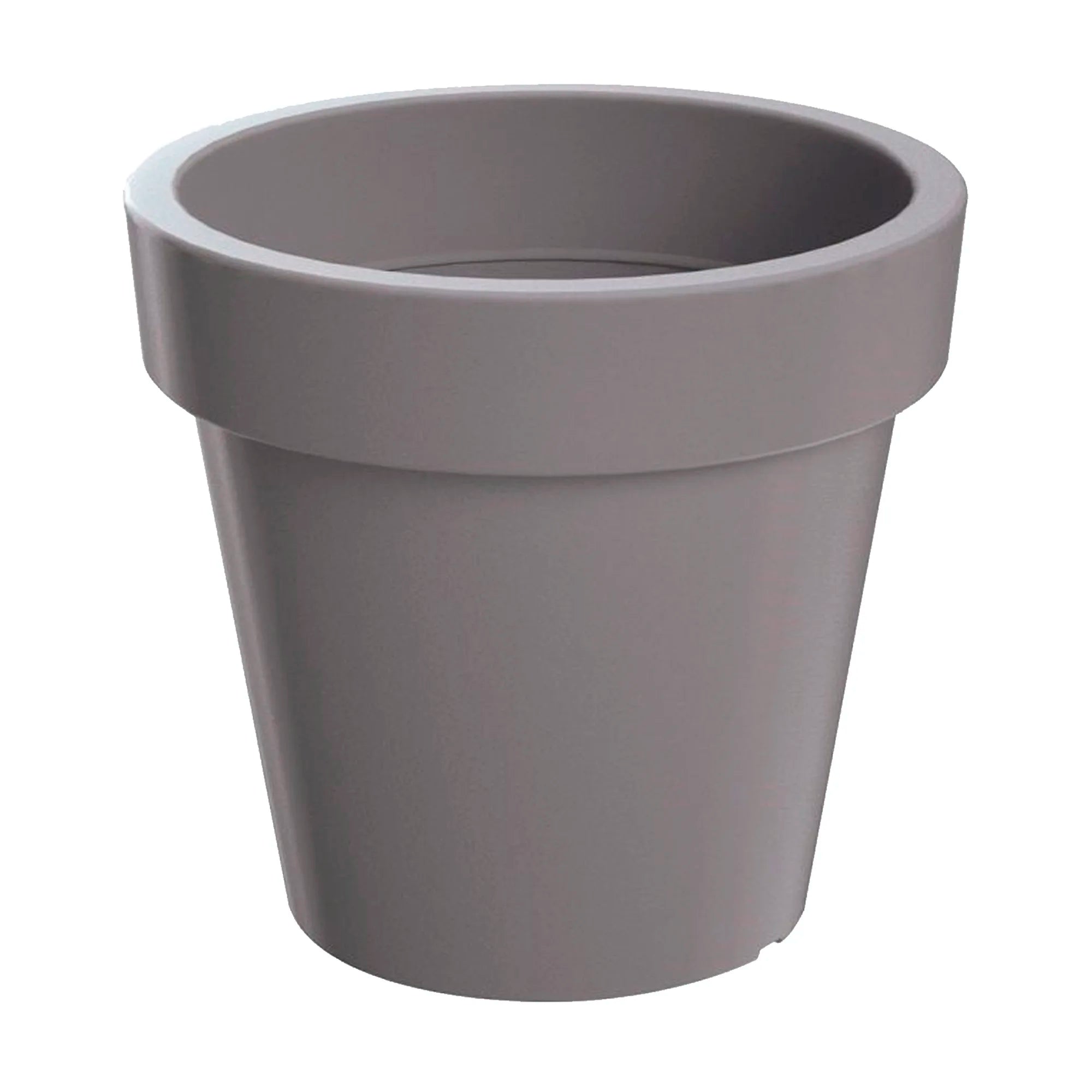 LEXO ROUND 92L. planter dimensions (mm) 600x600x550 color Stone Grey