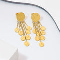 Vintage 18K Gold Plated Stainless Steel Drop Earrings Jewelry Women Fashion Dangle Tassel Earring Gift Party Anniversary Jewelry