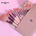 Beauty Planet 12pcs Pink Handle Cosmetic Brush Wholesale Brush Professional Women Foundation Brush Grooming Kit for Women