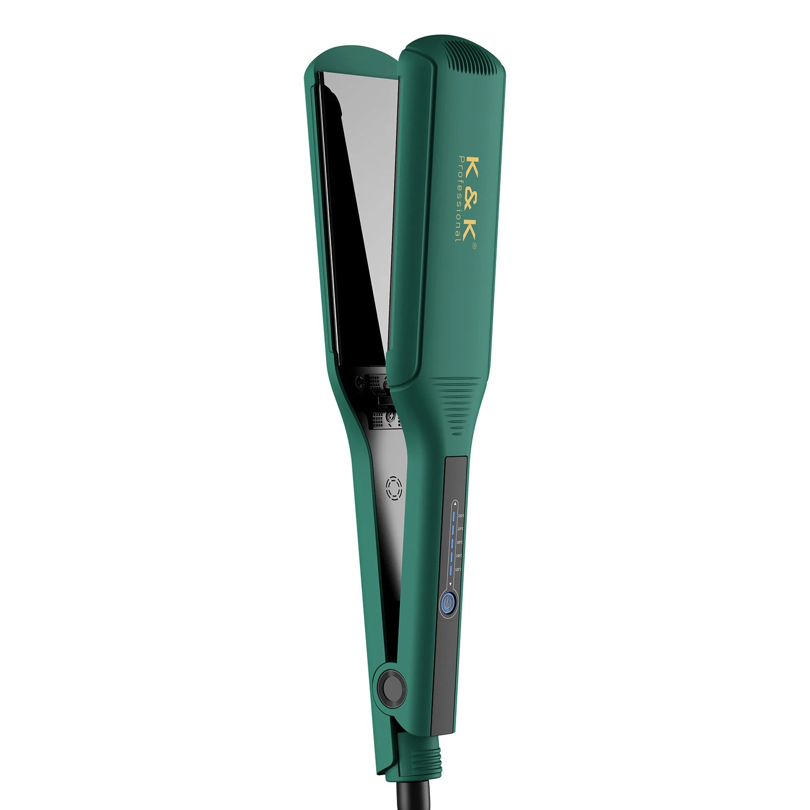 Best Selling Professional 2 Inch MCH Titanium Dual Voltage LED Flat Iron Electric Hair Straightener Temperature Display Hotel