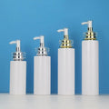 Luxury PET 3oz 4oz 10oz 12oz 13.5oz 17oz with Gold Pump Press Pump Head Shampoo Shower Gel Plastic Packaging
