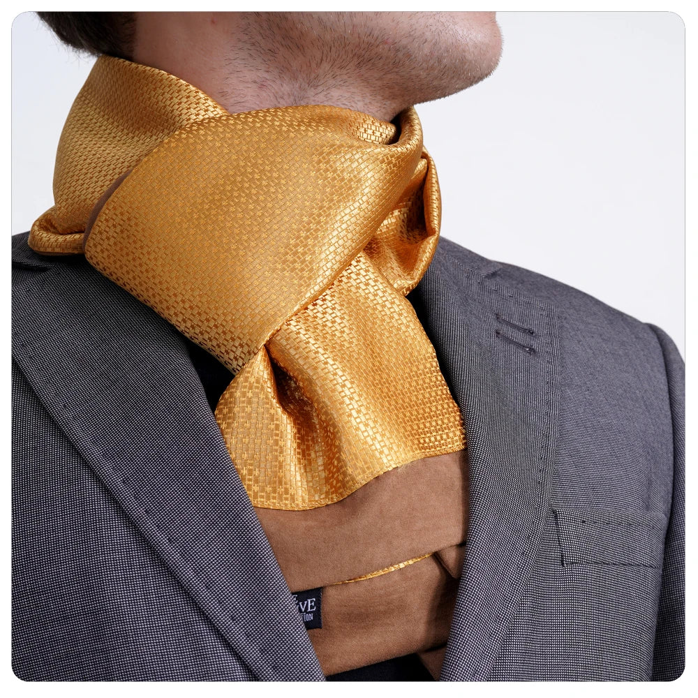 Exve Exclusive Elegant Double-Sided Gold Camel Self-Patterned Jacquard Woven Turkey Origin Scarf Hat & Glove Sets