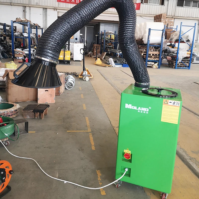 Moland 1.5KW Movable Welding Fume Extractor Industrial Mobile Dust Smoke Collector Air Purifier
