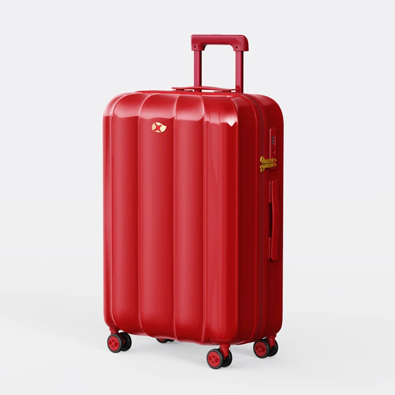 MGB Popular Customized logo Cabin Luggage Light Weight 4 Spinner Wheel Trolley Luggage 20 24 28 Hard Shell Suitcases