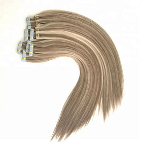 Greathairgroup Wholesale Indian Virgin Hair Single Weft Invisible Straight Tape Extensions for Black Women 50g 20pcs/pack Salons