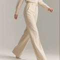 Eid Wholesale 2026 Traditional Muslim Women's Turkish Islamic Abaya Pants Suits' Cut and Style Business White Work Business Trip