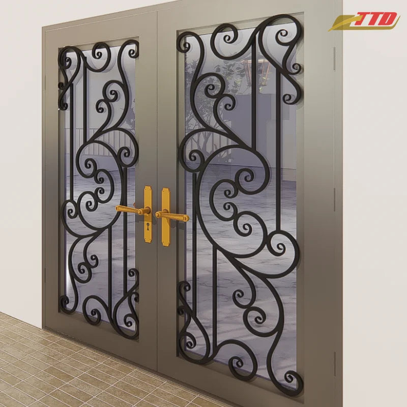 Modern iron door designs that blend strengthelegance and security to create striking house entrance doors with timeless appeal