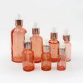 10ml 30ml 1oz Pink Hair Oil Bottle for Serum Premium Quality Essential Oil Serum Glass Dropper Bottle for Skin Care