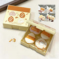 Water Drop Ultra-Soft Flocked Hydrophilic Polyurethane Thumb Mini Washable Makeup Puff for Facial Powder and Foundation