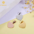 15*15mm Mirror Stainless Steel Heart Pendant Tag DIY Necklace Bracelet Tail Chain Engraving Metal Accessories for Jewelry Making MegaBDM