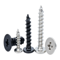 Carbon Steel Zinc Plated Thin Head Self Tapping Screws Reduced Flat Head Cross Recessed Screws