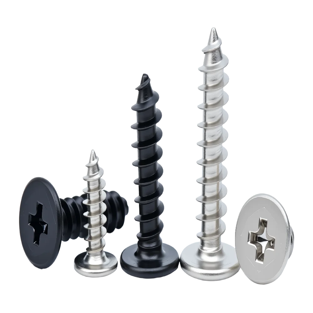 Carbon Steel Zinc Plated Thin Head Self Tapping Screws Reduced Flat Head Cross Recessed Screws