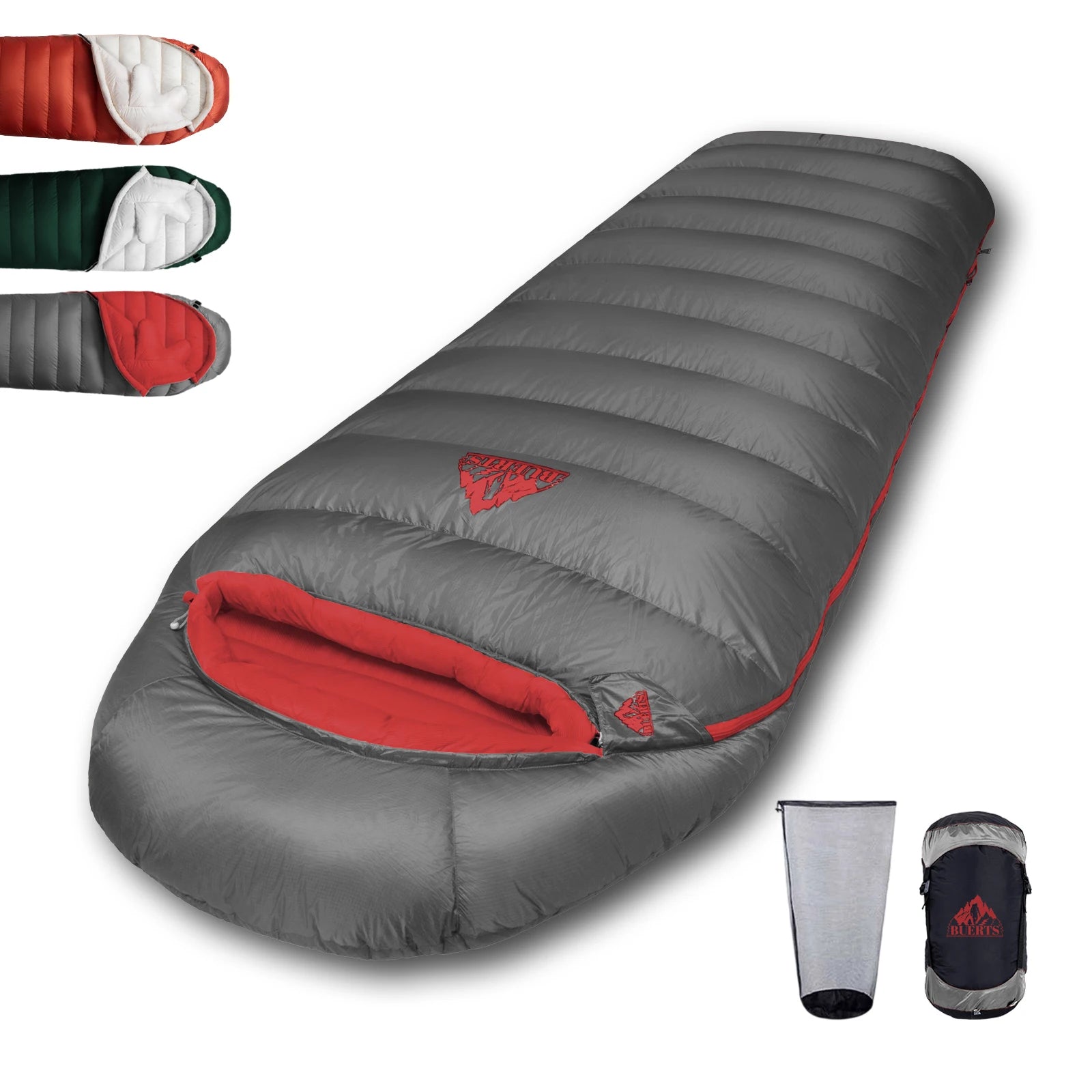 Outdoor Camping Waterproof Windproof Duck DownLightweight Envelope Sleeping Bag QEZER for Adults Cold Weather 2 Season -10â„ƒ