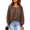 2025 Autumn Elegant and Stylish Off-the-Shoulder Loose-Fit Women's Graceful and Warm Knit Sweater