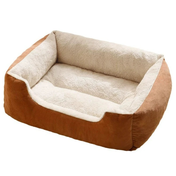 Luxury Four Seasons Rectangle Shape Dog Bed Modern Fashion Pet Cage Nest Mat for Cats Winter Warmth Summer Cooling Furry Friends