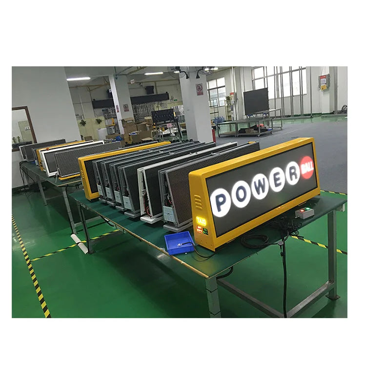 Scrolling Car Led Display Sign Outdoor P2.5 P3 P3.33 P5 Digital Advertising Taxi Roof Led Display Screen for Cars