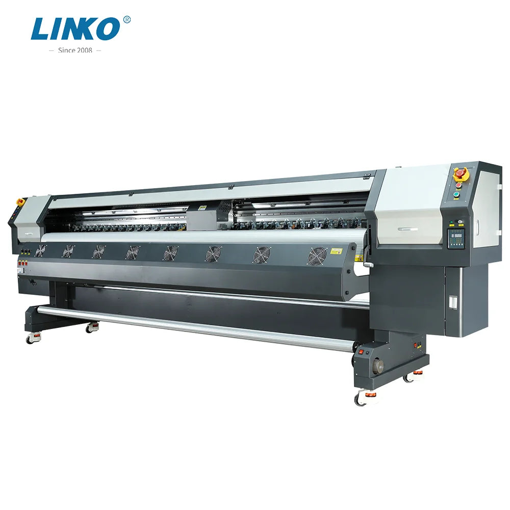LINKO 512i Automatic Inkjet Printer 1-Year Warranty Four-Width for Solvent Ink for Outdoor Display 3.2m Wall Advertising Board MegaBDM