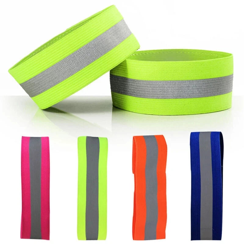 Outdoor Sports Elastic Reflective Wristband Ankle Strap Night Running Cycling Safety Bracelet Reflective Clothing Promotions