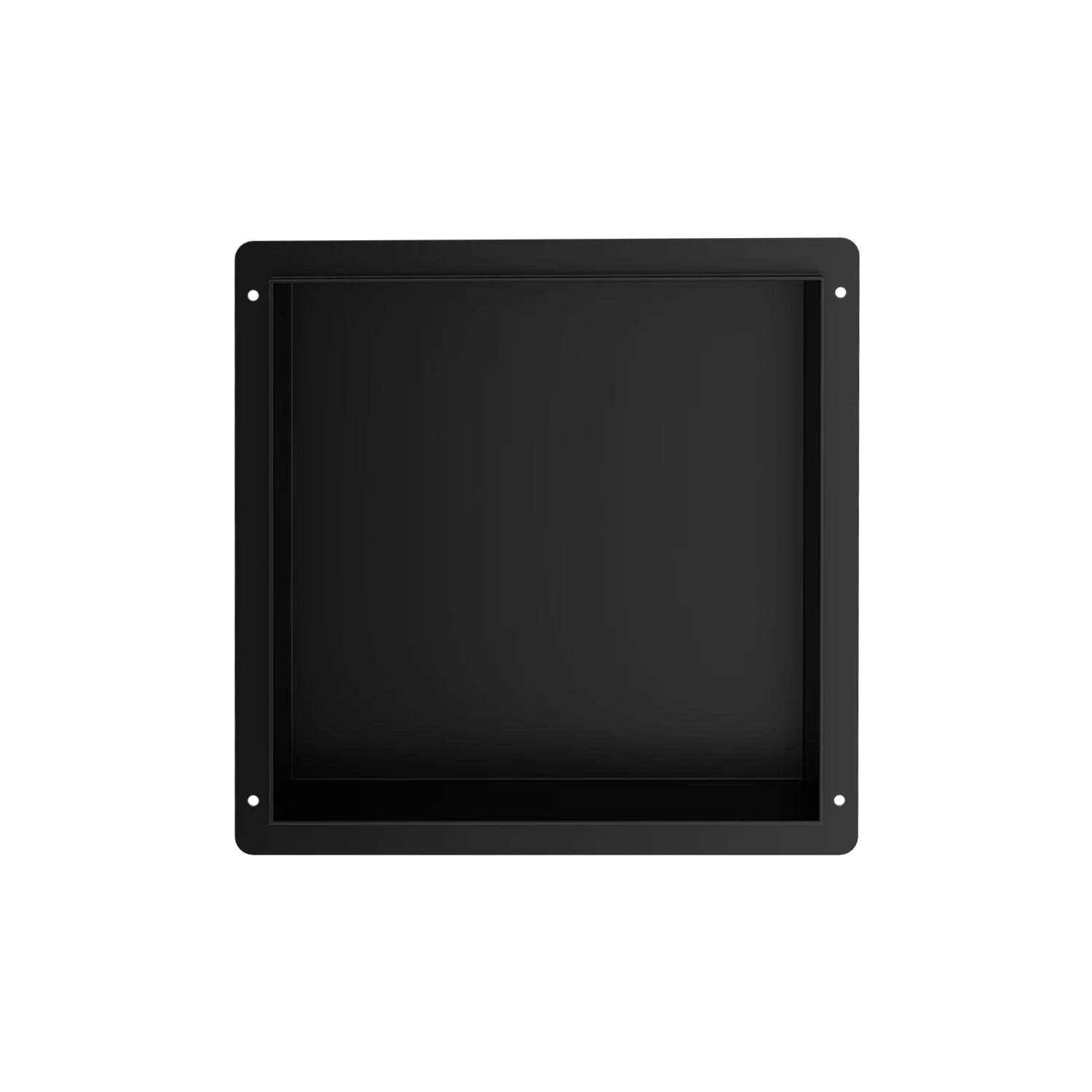 US Stock 12x12" Square Black Recessed Shower Niche Frameless Design for Bathroom